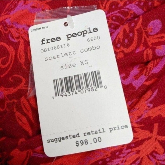 Free People Hello Lover Ruched Tunic size XS - Picture 10 of 11